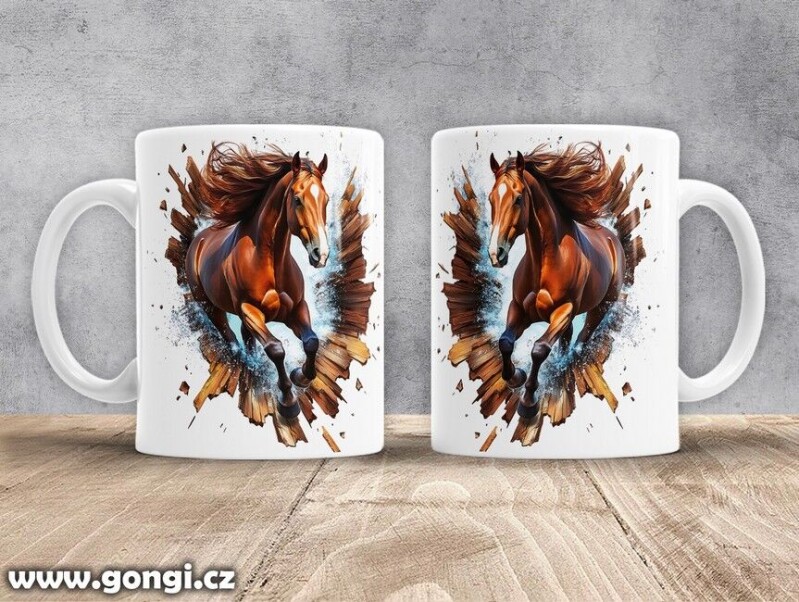 Hrnek - 0386 - Kůň v běhu 06